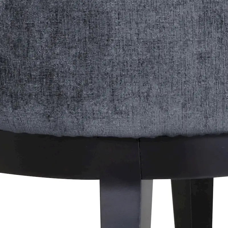 Tufted Barrel Accent Chair with Rubberwood Frame