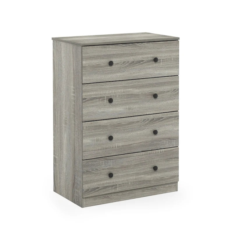 4-Drawer Dresser with Sliding Rails – Minimalist Bedroom Storage