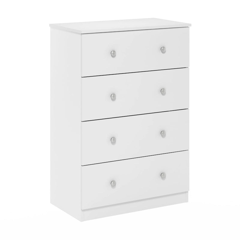 Kommode mit 4 Schubladen und Gleitschienen – minimalistischer Stauraum fürs Schlafzimmer