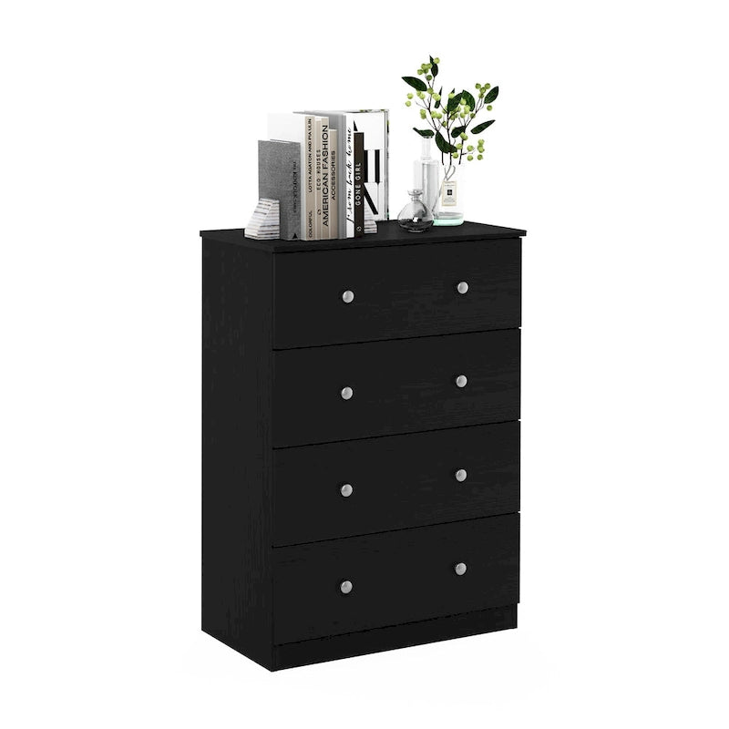 4-Drawer Dresser with Sliding Rails – Minimalist Bedroom Storage