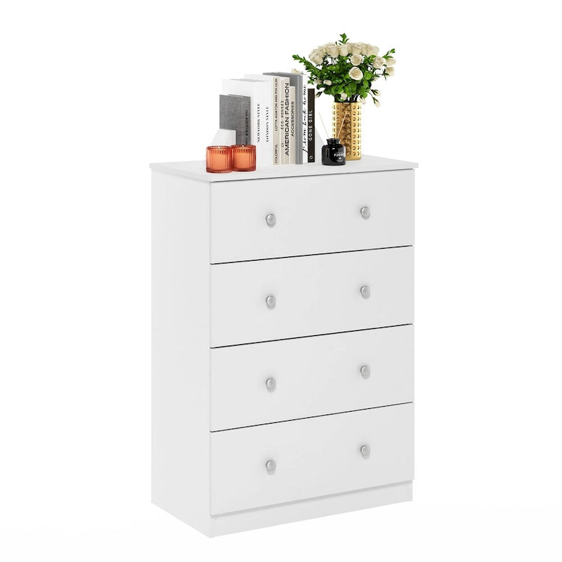 4-Drawer Dresser with Sliding Rails – Minimalist Bedroom Storage