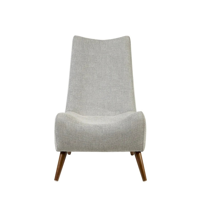 Geschwungener Lounge-Sessel im Mid-Century-Stil