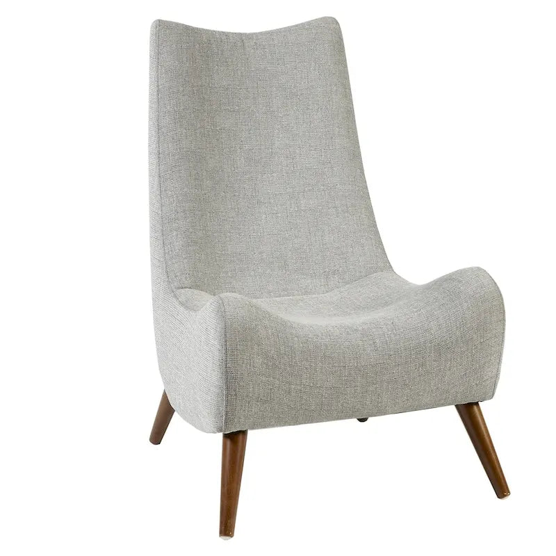 Geschwungener Lounge-Sessel im Mid-Century-Stil