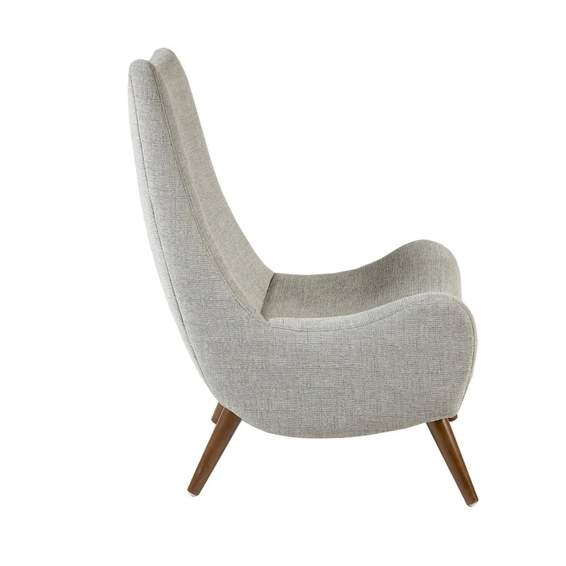 Geschwungener Lounge-Sessel im Mid-Century-Stil