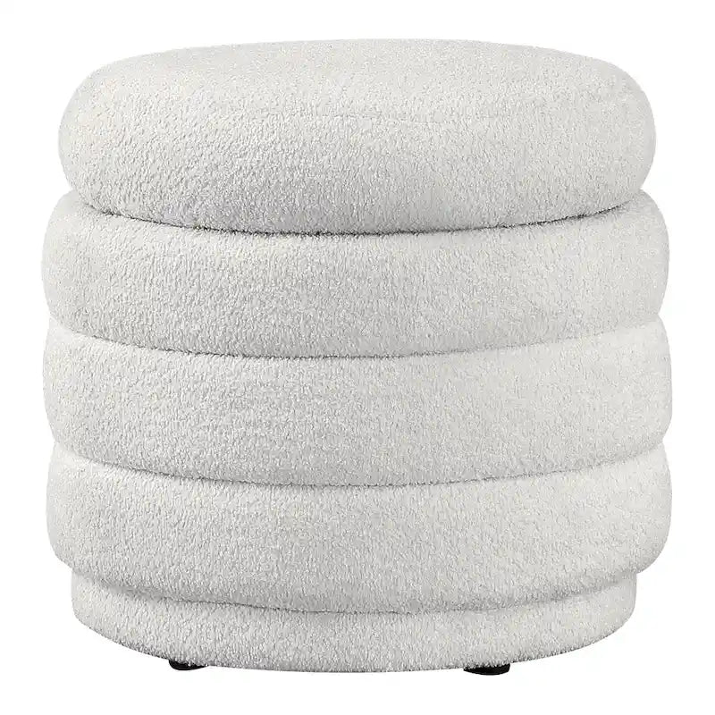 Channel Tufted Storage Ottoman with Lift-Off Top