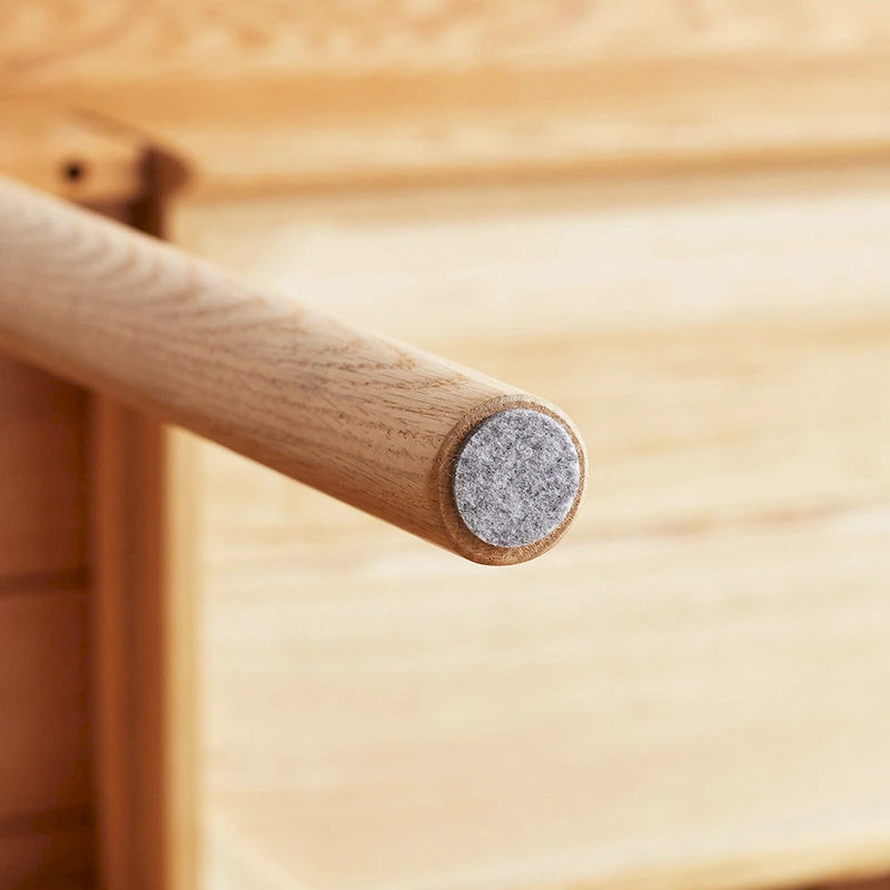 Schreibtisch aus massivem Eichenholz mit Schublade – Finish mit natürlicher Holzmaserung