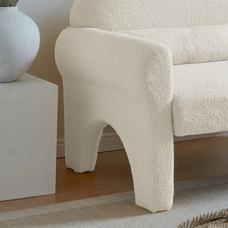 Modernes 2-Sitzer-Sofa mit Lendenkissen