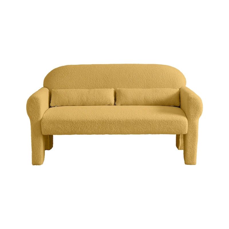 Modernes 2-Sitzer-Sofa mit Lendenkissen
