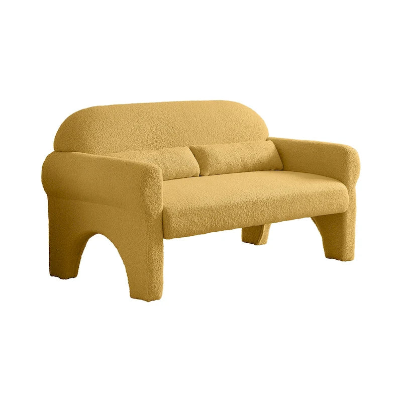 Modernes 2-Sitzer-Sofa mit Lendenkissen