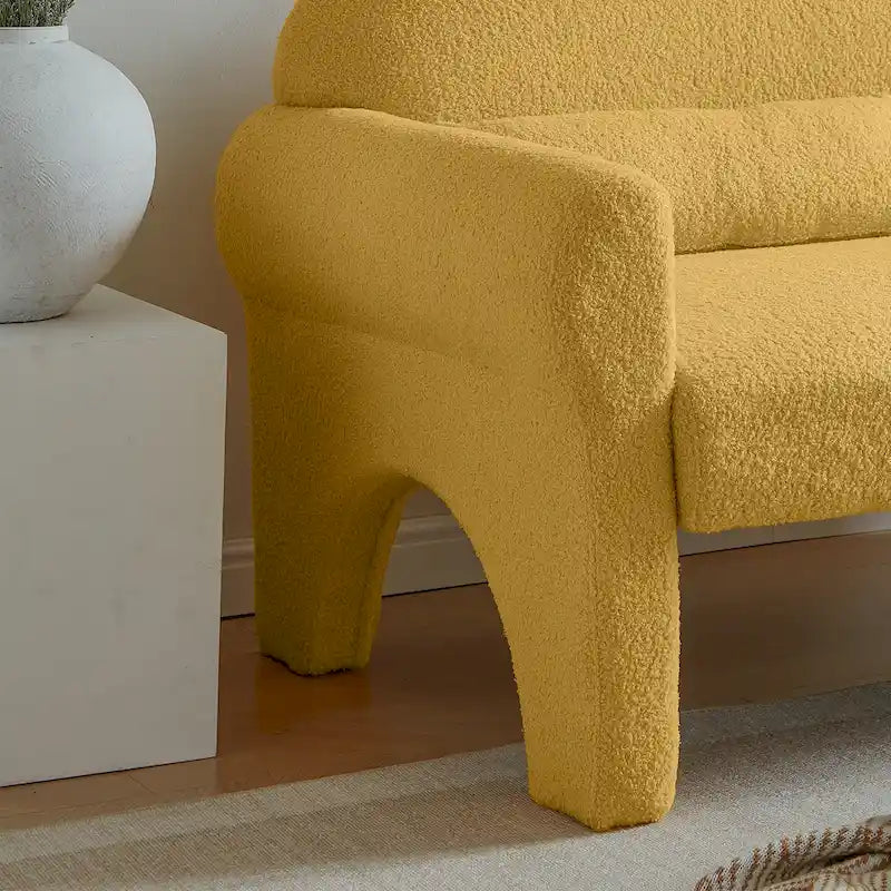 Modernes 2-Sitzer-Sofa mit Lendenkissen