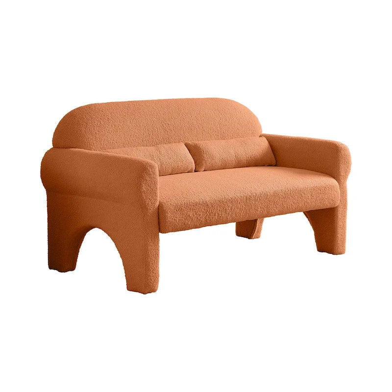 Modernes 2-Sitzer-Sofa mit Lendenkissen