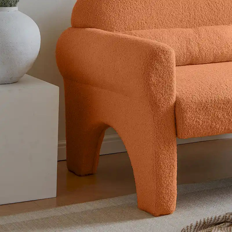 Modernes 2-Sitzer-Sofa mit Lendenkissen