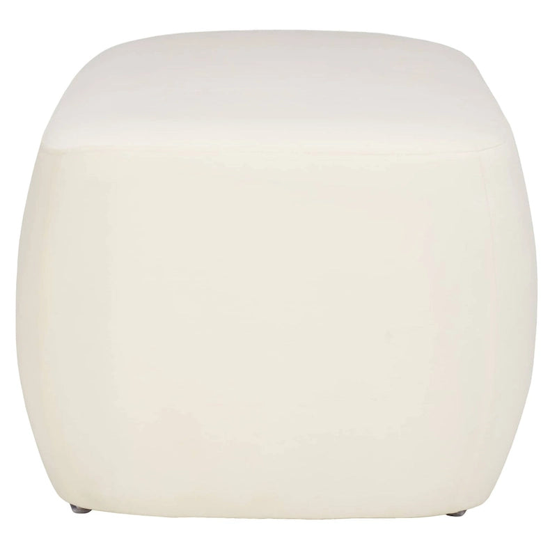 Rectangular Velvet Ottoman – Modern Accent Footstool