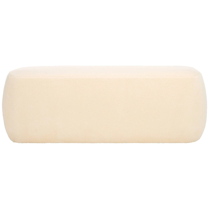 Rectangular Velvet Ottoman – Modern Accent Footstool