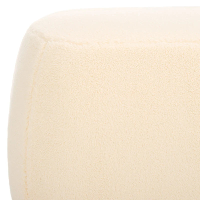 Rectangular Velvet Ottoman – Modern Accent Footstool