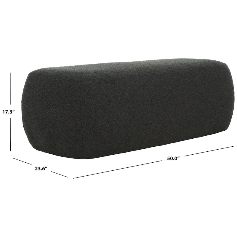 Rectangular Velvet Ottoman – Modern Accent Footstool