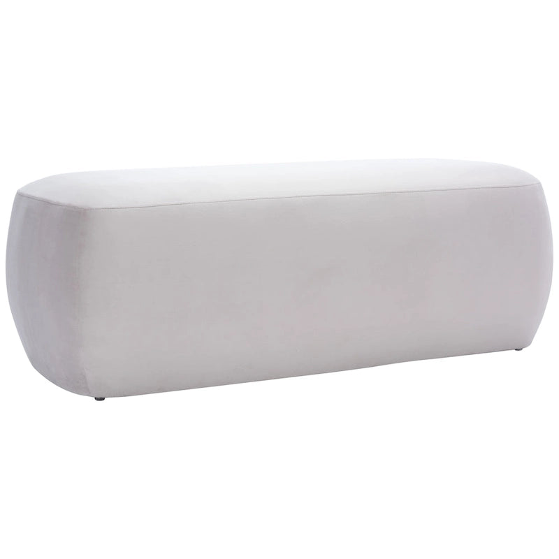 Rectangular Velvet Ottoman – Modern Accent Footstool