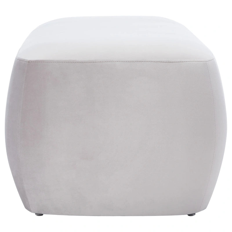Rectangular Velvet Ottoman – Modern Accent Footstool
