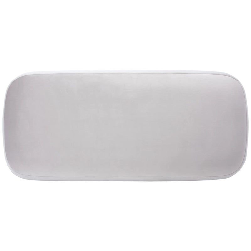 Rectangular Velvet Ottoman – Modern Accent Footstool