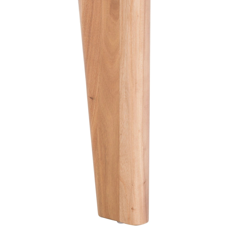 Runder Couchtisch mit Marmorplatte und Holzbeinen