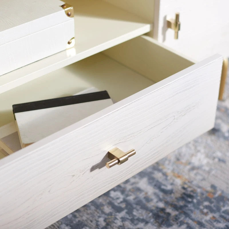 Modern TV Stand with Gold Legs