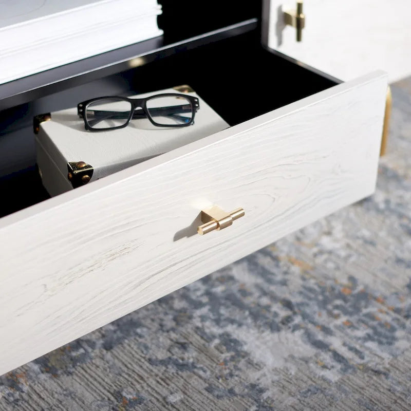 Modern TV Stand with Gold Legs