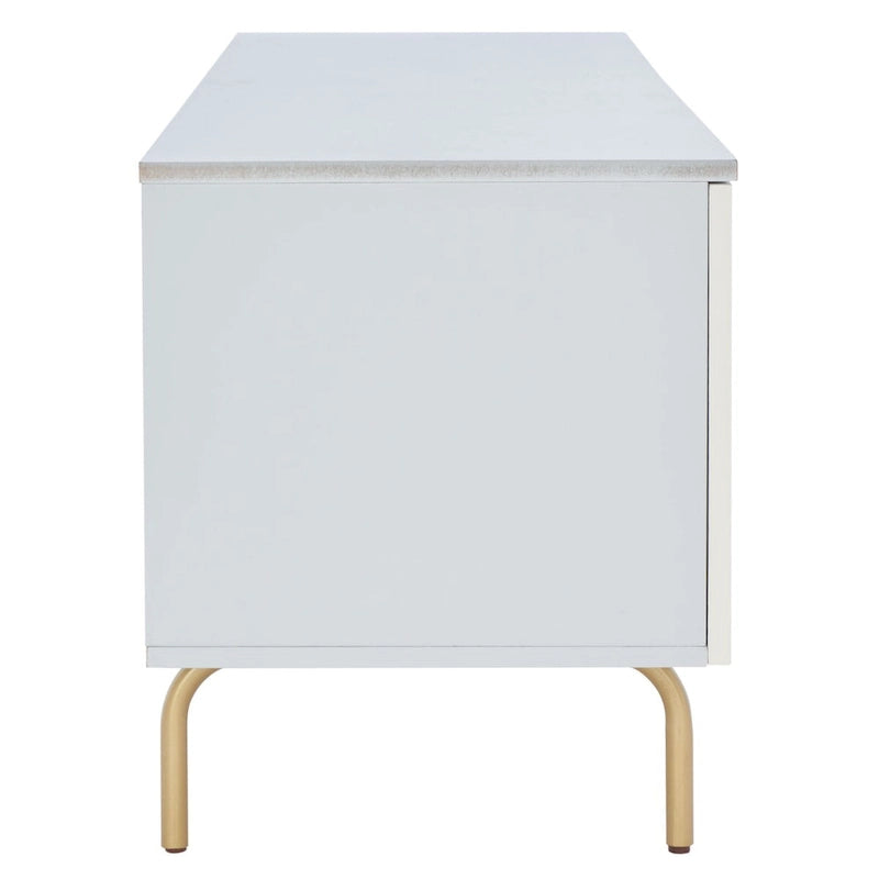 Meuble TV moderne avec pieds dorés