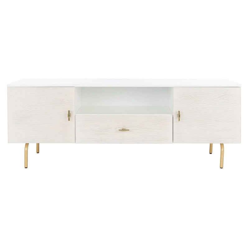 Meuble TV moderne avec pieds dorés
