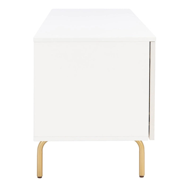 Meuble TV moderne avec pieds dorés
