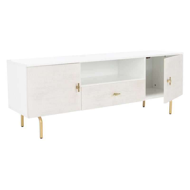 Meuble TV moderne avec pieds dorés