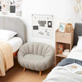 Pumpkin-Shaped Sofa – Compact Accent Loveseat for Small Spaces