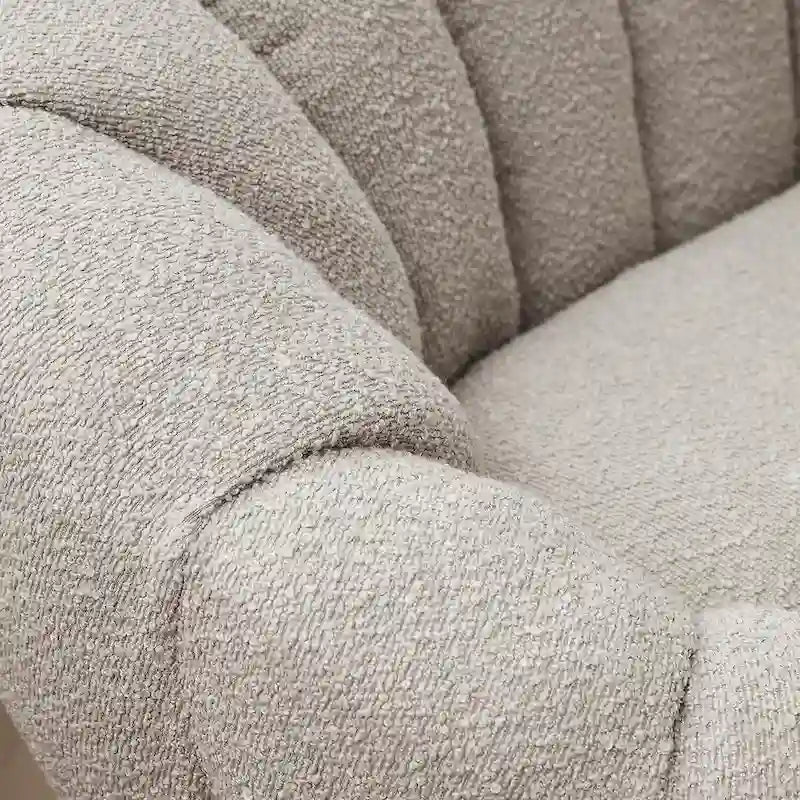 Pumpkin-Shaped Sofa – Compact Accent Loveseat for Small Spaces