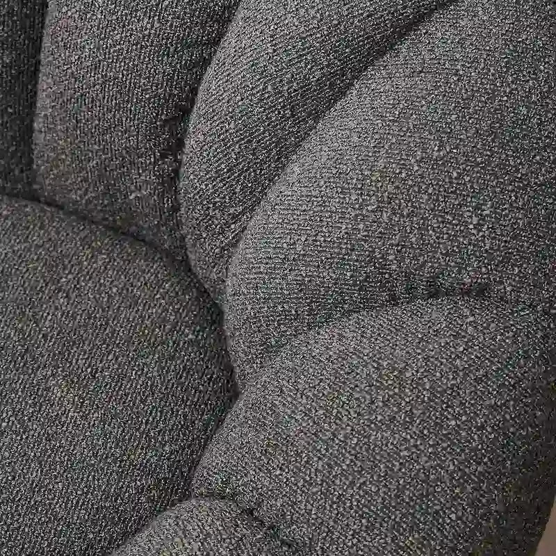 Pumpkin-Shaped Sofa – Compact Accent Loveseat for Small Spaces