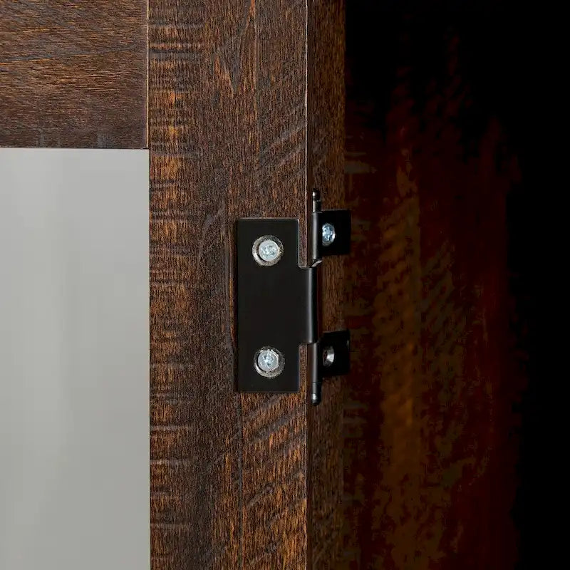 Buffet-Sideboard mit 2 Glastüren & Barschrank