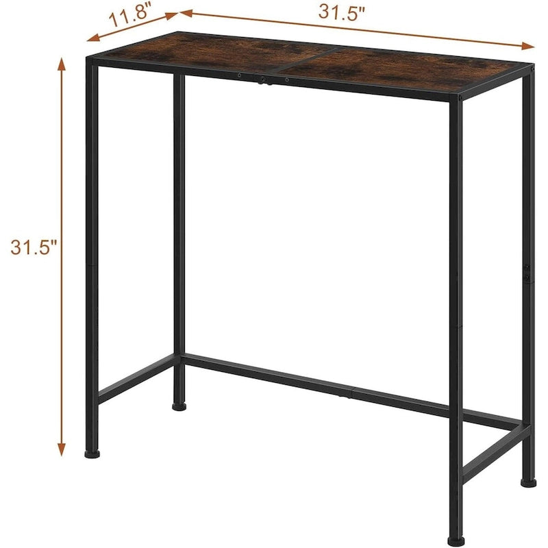 Schmaler Konsolentisch im Industrial-Stil