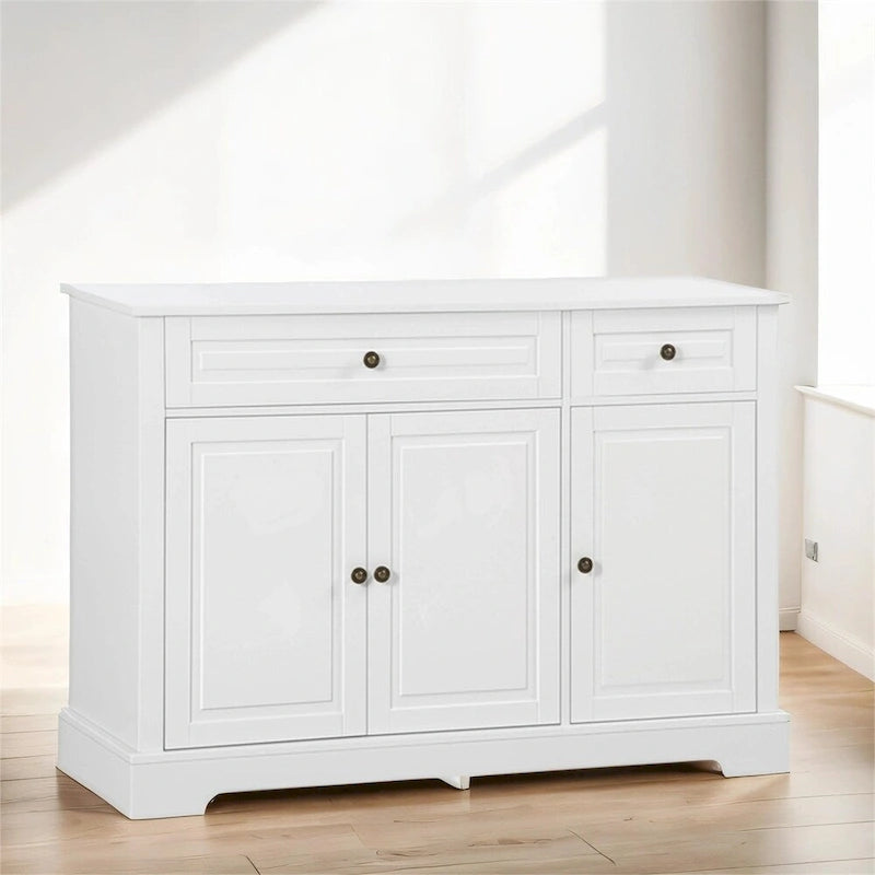 Modern Buffet Cabinet with 2 Drawers & Adjustable Shelf