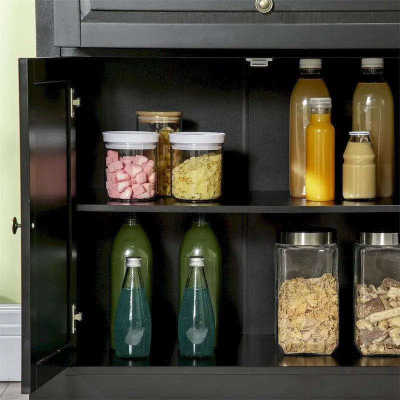 Modern Buffet Cabinet with 2 Drawers & Adjustable Shelf